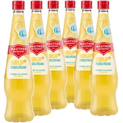 6 × Mautner Markhof 0% Zucker Sirup+ Muskelfreund Zitrone