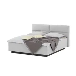 Kollektion Kraft Polsterbettgestell   ¦ grau ¦ Maße (cm): B: 182 H: 102