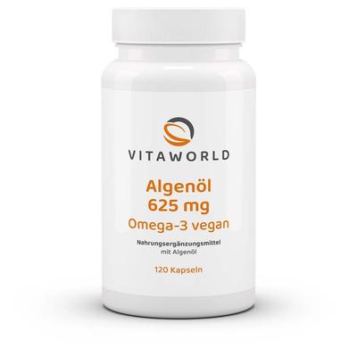 Algenöl 625 mg Omega-3 vegan Kapseln 120 St