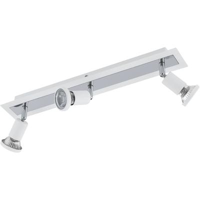EGLO LED Deckenspots "SARRIA", weiß (weiß, chromfarben), 3, Leuchten, LED Deckenleuchte, LED Deckenlampe