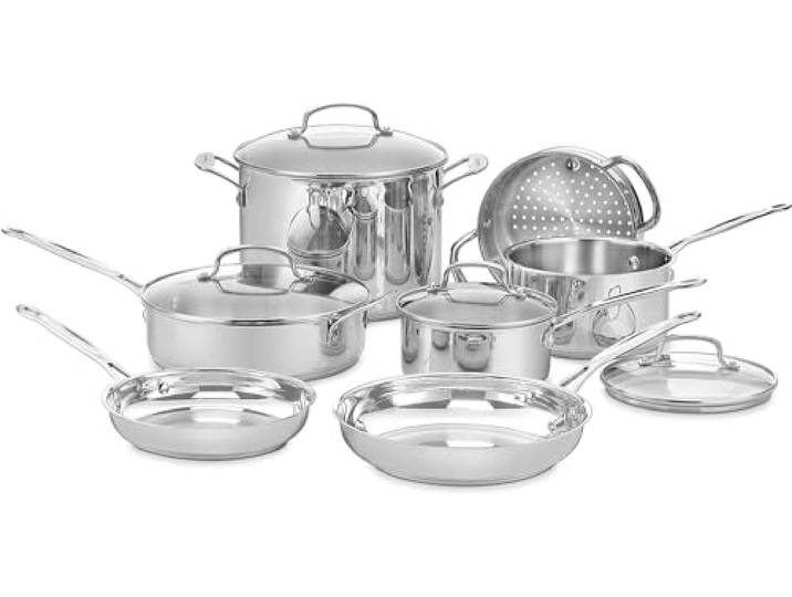 CHEFS CLASSIC: 11-TEILIGES KOCHGESCHIRR-SET AUS ROSTFREIEM EDELSTAHL