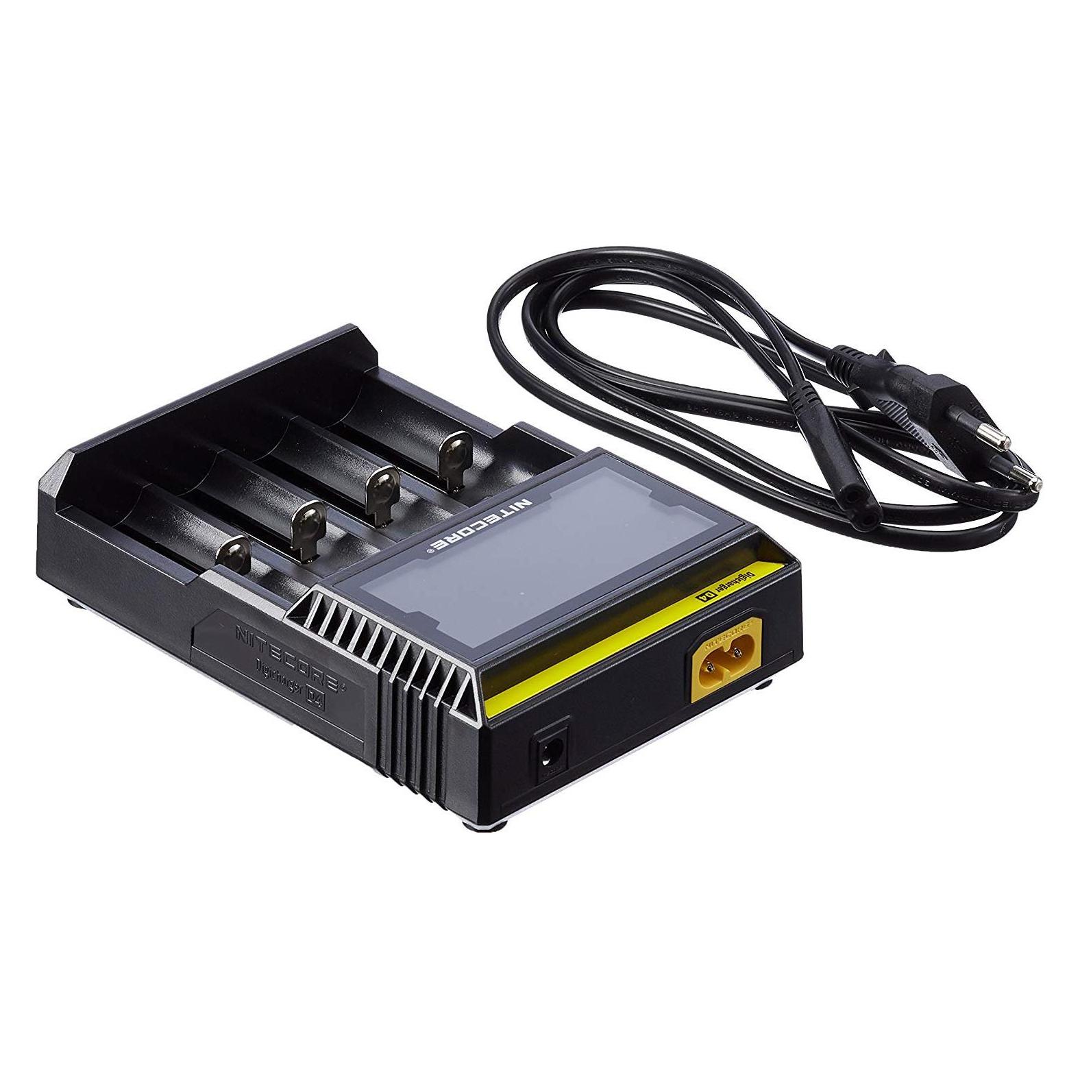 Nitecore Digicharger D4EU - EU-Version (1 Stk., Ladegerät ohne Akku) (D164641)