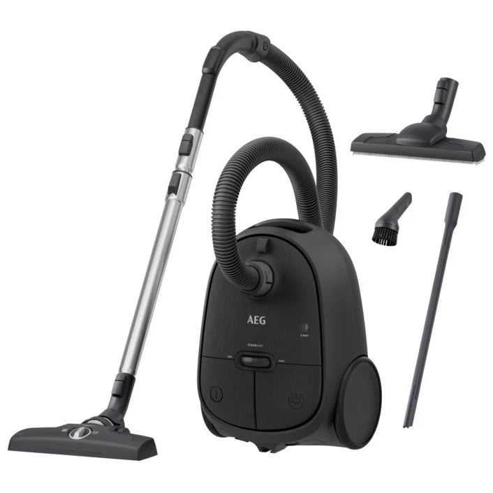 AEG Clean 6000 AB61C3GG Stofzuiger met zak Grijs