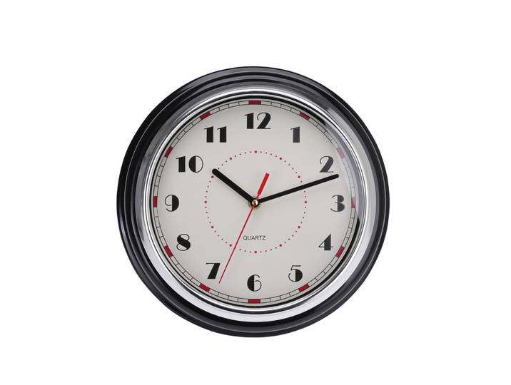 Wanduhr 30 cm weiss/schwarz