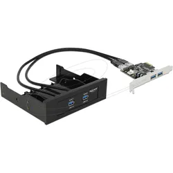 Delock Front Panel und PCI Express Card, Kontrollerkarte