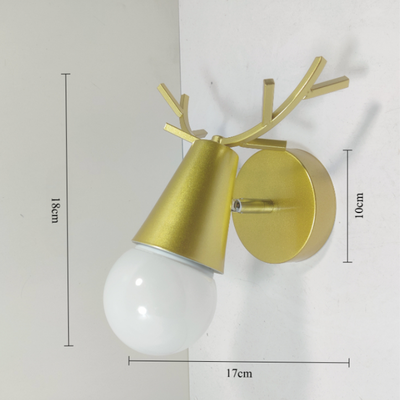 Friendly Fresh Finds Nordic Gold Glass LED Wall Sconce Modern Bedroom Living Room Wall Light model 4 white Light
