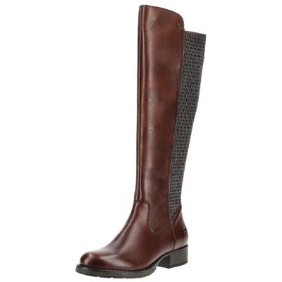 Stiefel RIEKER "Rieker Stiefel Leder", Damen, Gr. 39, Textil, braun (moro), Leder, Schuhe Stiefel