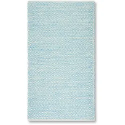 Handwebeteppich Carola 1 in Blau ca. 60x120cm