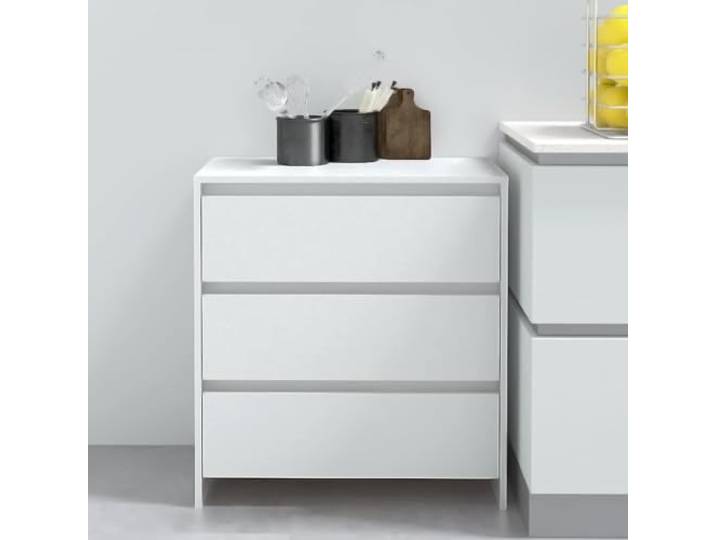 HEFZGDB Schlichtes Sideboard für Zuhause mit Stauraum für Utensilien, minimalistisches Sideboard mit 3 Schubladen zur Aufbewahrung und Dekoration