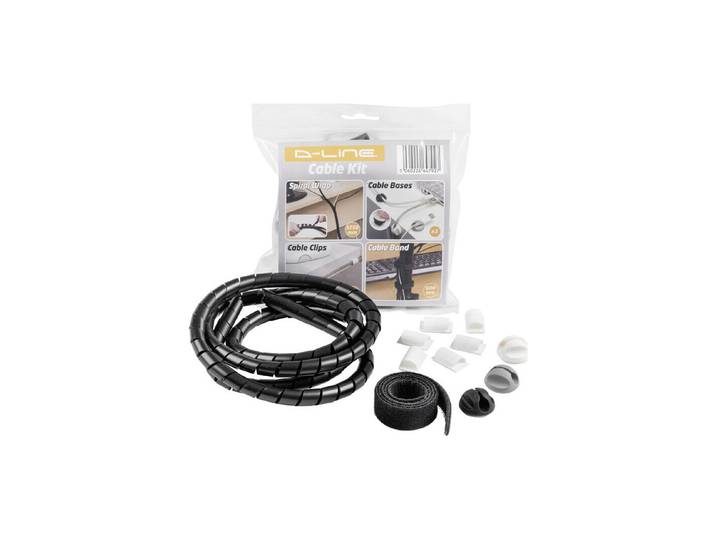 D-Line Kabelmanagement Set schwarz