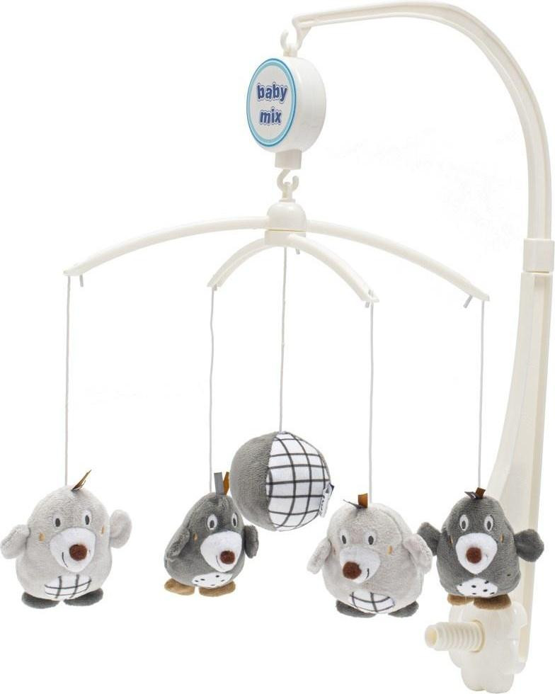 Baby Mix Karusselorgel voor de kerststal met mol, rood