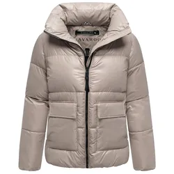 NAVAHOO Damen Winter Steppjacke gesteppt Anorak Puffer Winterjacke hochschlie§ender Kragen & dicker Reißverschluss Eispracht
