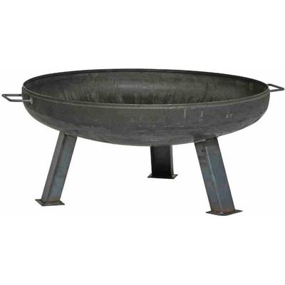 Feuerschale SIENA GARDEN "XXL Ø79 cm", grau (anthrazit), B:79cm L:79cm Ø:79cm, Stahl, Feuerkörbe, langlebiges Produkt, Stahl unbehandelt