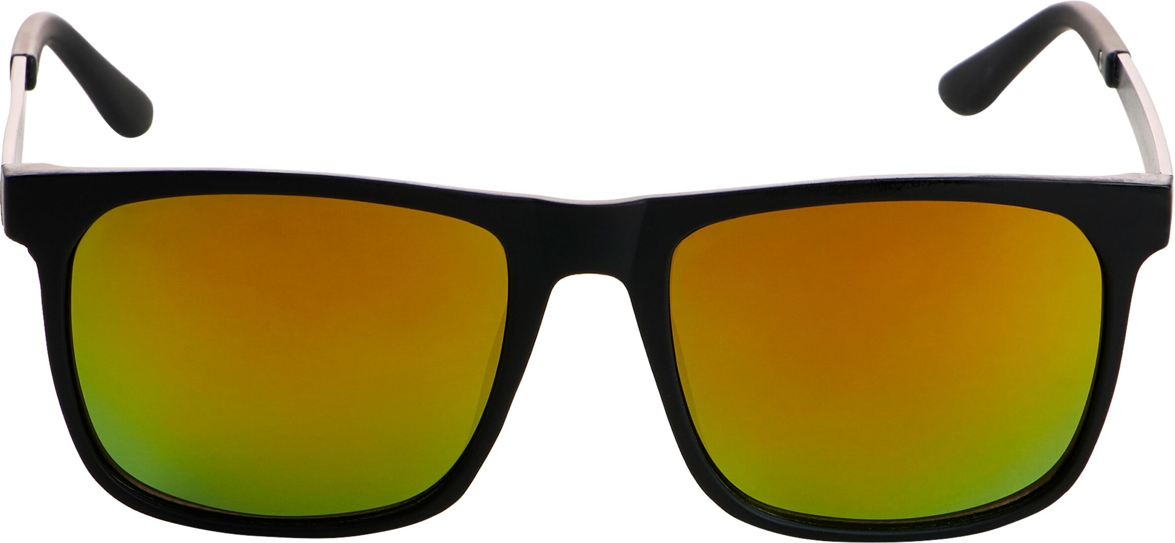 Sonnenbrille MAN'S WORLD, Herren, schwarz (schwarz matt), verspiegelt, Sonnenbrillen Sonnenbrille, sportlich-modischer Stil, rechteckige Vollrandfassung, schwarz matt schwarz matt Einheitsgröße