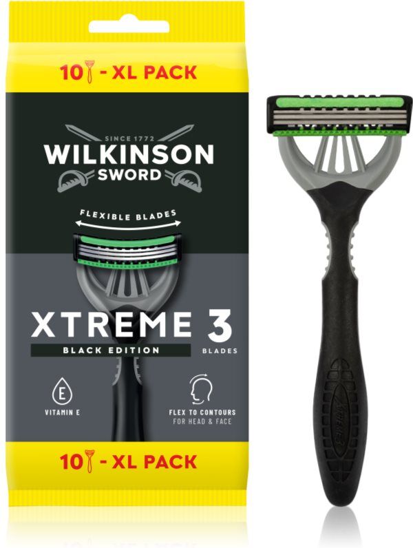 Wilkinson Sword Xtreme 3 Black Edition disposable razors M 10 pc