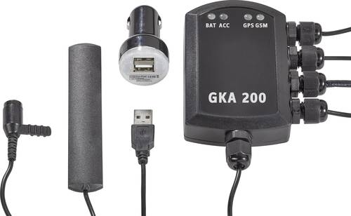 Renkforce GKA200 Auto Alarmanlage Mobiltelefon kompatibel, Fahrzeugortung, Erschütterungssensor, GPS-Portal 12 V/DC, 24 V/DC