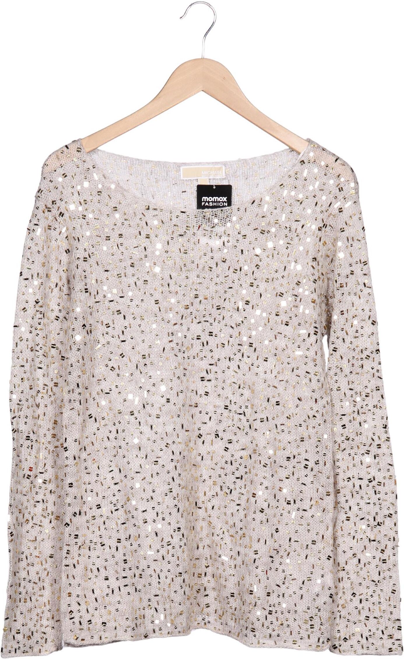 Michael Michael Kors Damen Pullover, Beige, Gr. L, Synthetik / Mohair - Second Hand