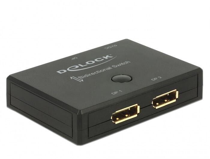DeLOCK Umschalter DisplayPort 2 - 1 bidirektional 18750