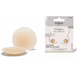 PARSA Beauty Nipple Cover aus Silikon Light Nude (2 Paar)