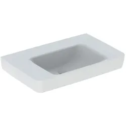 Geberit Renova Plan Waschtisch 501697008 75x48cm, ohne Hahnloch, ohne Überlauf, Ablagefläche, weiß KeraTect