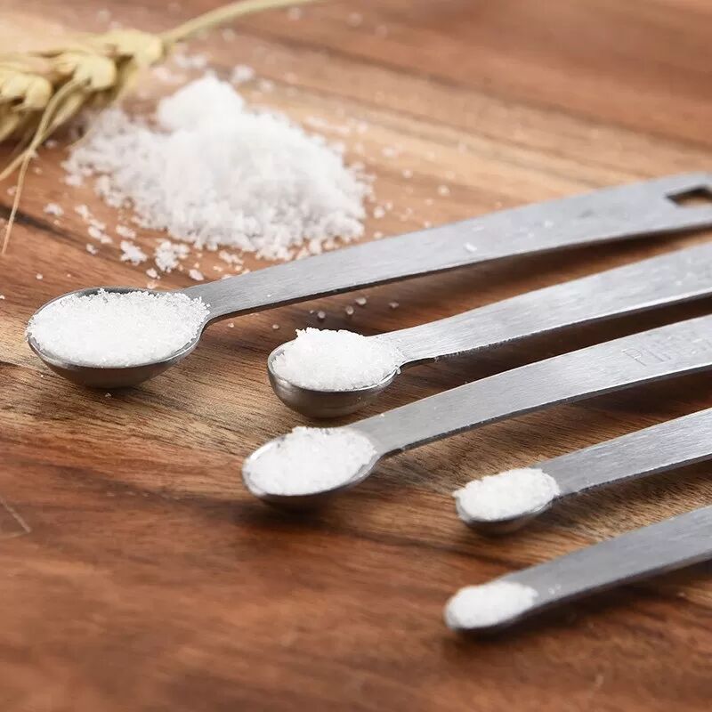 INF Mini Ensemble de Cuillères à Mesurer en Acier Inoxydable - 5 Pièces, Gadget de Cuisine