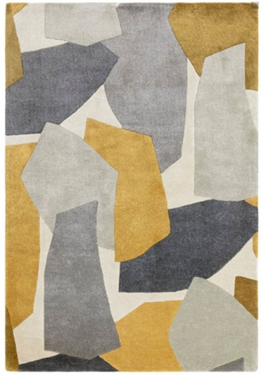 Novatrend Tapis de salon moderne et design jaune 120x170 cm Jaune 170x1x120cm