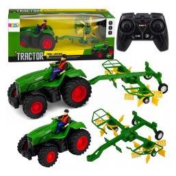 Lean Toys RC-Traktor mit Rechen 1:24 (72543607)