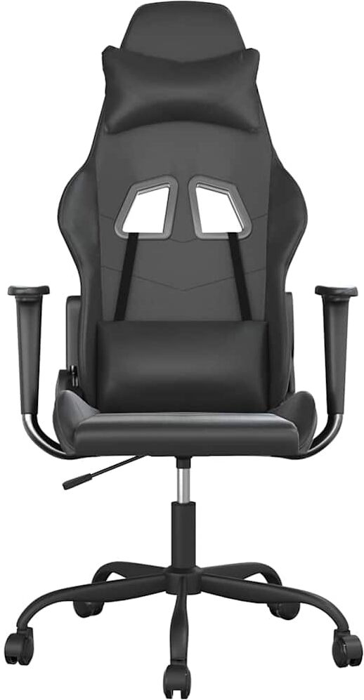 vidaXL Chaise de jeu Noir Similicuir