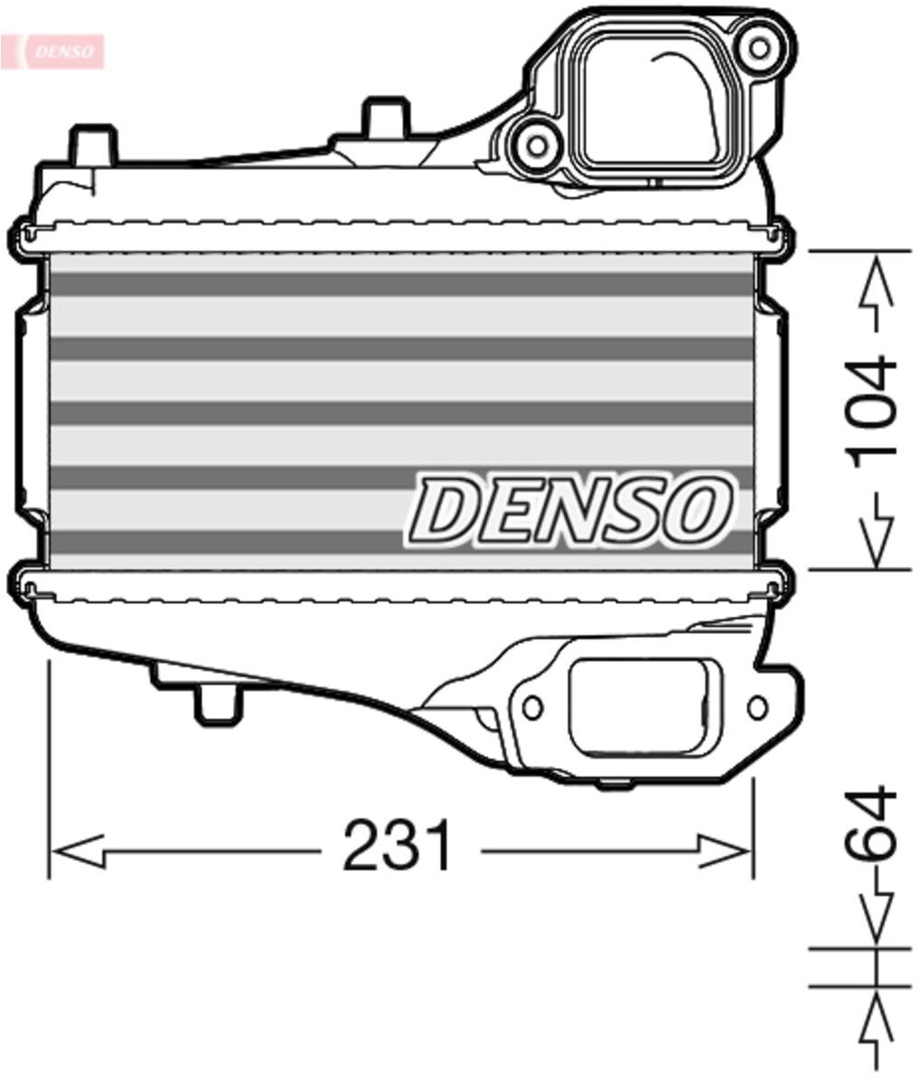 Ladeluftkühler DENSO DIT40001