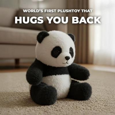Inspired Finds Panda Emotional Plush Toy HugMotion You Back Panda Stuffed Animal For Comfort, Support, And Cuddling not Smiling