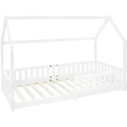 KINDERBETT mit Dach 90x200 cm Weiß