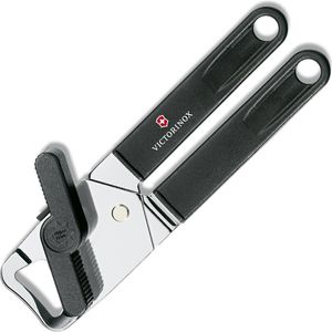 Victorinox Dosenöffner 768573, Zangendosenöffner, öffnet ohne scharfe Kanten, Edelstahl/Kunststoff 18cm, manuell