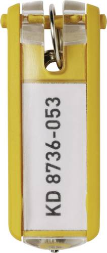 Durable Schlüsselanhänger 195704 Key Clip - 1957 Gelb 6St.