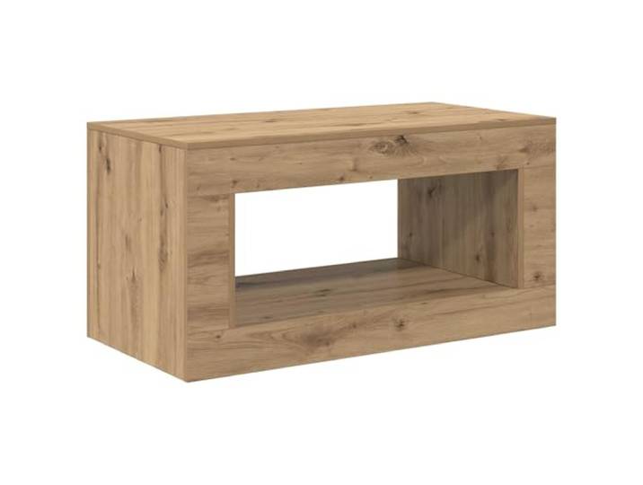 Artisan-Eiche Couchtisch, Große Tischplatte, Modernes Design Minimalistischer Stil, solide Konstruktion, einfache Montage, vielseitig für Büro, Warteraum, Lounge