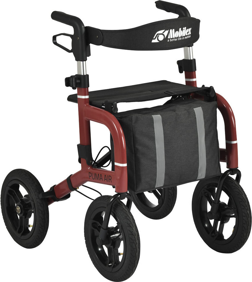Mobilex Puma Air Outdoor Rollator Farbe: rot