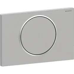 Geberit Sigma10 BetPl., rund, Spül-Stopp Sp. gebürstet, Etc/ poliert