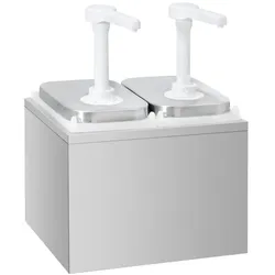 Saucenspender aus Edelstahl 2 x 2 Liter PREMIUM - GOLDINOX