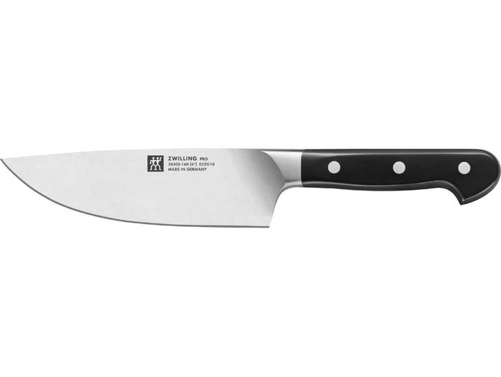 Kochmesser ZWILLING Pro 16 cm , schwarz (silberfarben, schwarz), Edelstahl, Stahl, Kochmesser, Kochmesser