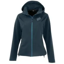 MAUL Damen Funktionsjacke Gaisspitze-Softshelljacke+Kap, Größe 40 in Blau Blau