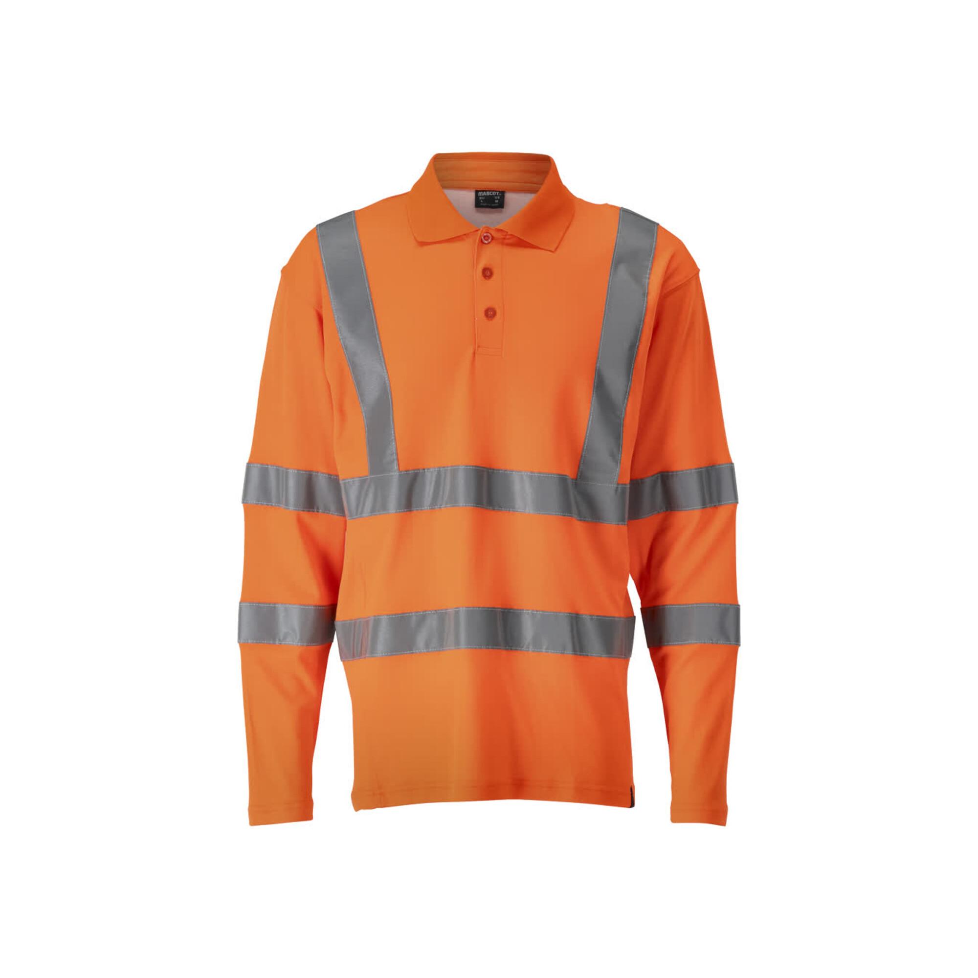 Mascot Polo-Shirt lange Ärmel 4XL hi-vis orange (18283-995-14-4XL)