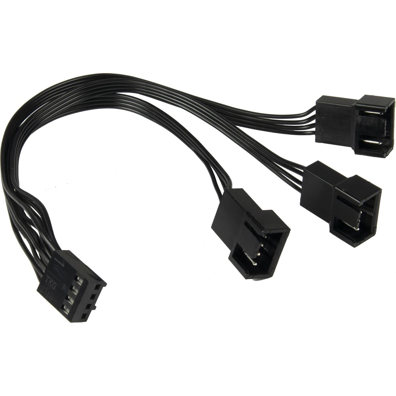 Inter-Tech PWM-Y-3, Kabel 3-fach schwarz