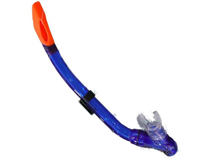 Shallow Snorkel Splash Junior - Snorkel - Silicone mondstuk - Blauw