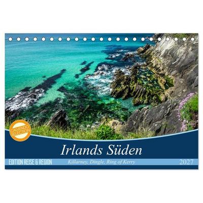 Irlands fanzinierender Süden (Tischkalender 2027 DIN A5 quer), CALVENDO Monatskalender