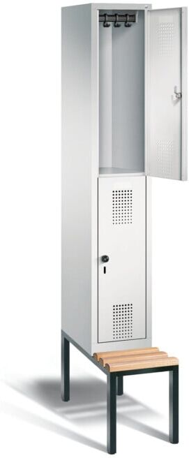 Vestiaire à deux étages C+P Evolo, H2090xL320xP815mm, 48350-10,S10007 ; C + P Möbelsysteme (48350-10 S10007)