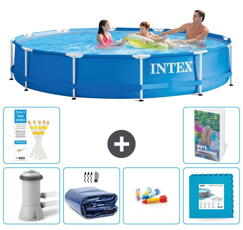 Frame Pool Rund - 366x76 cm - 5-teilig S229