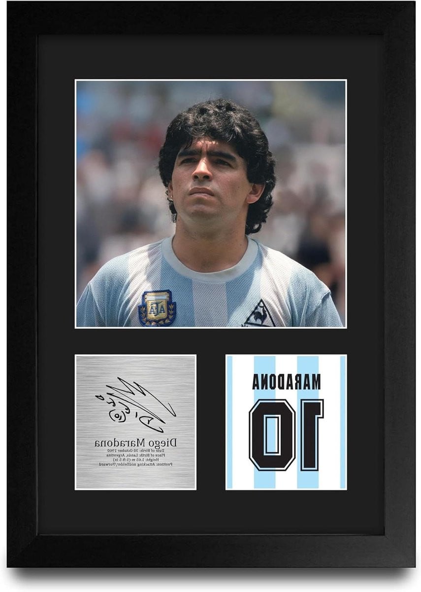 Iconische Poster Gesigneerde Foto Woonkamer Decoratie A4 Formaat Zwart
