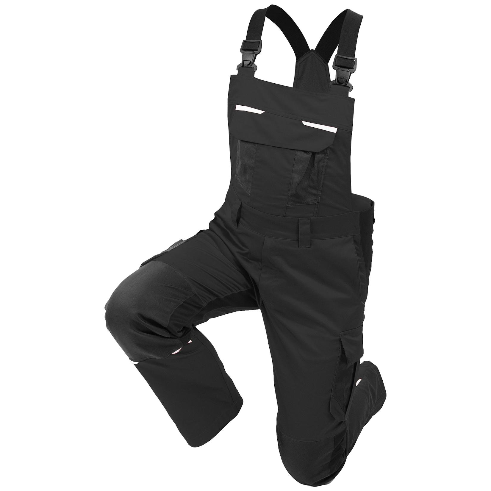 QUALITEX HIGH QUALITY WORKWEAR Latzhose IND black beauty Herren: 27