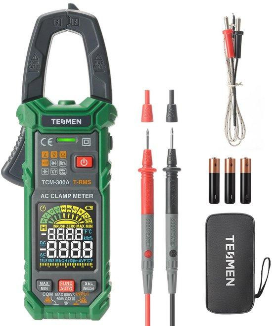 Digitale Tangmultimeter met 6000 Counts - AC/DC Spanningsmeter met Automatische en Handmatige Modus