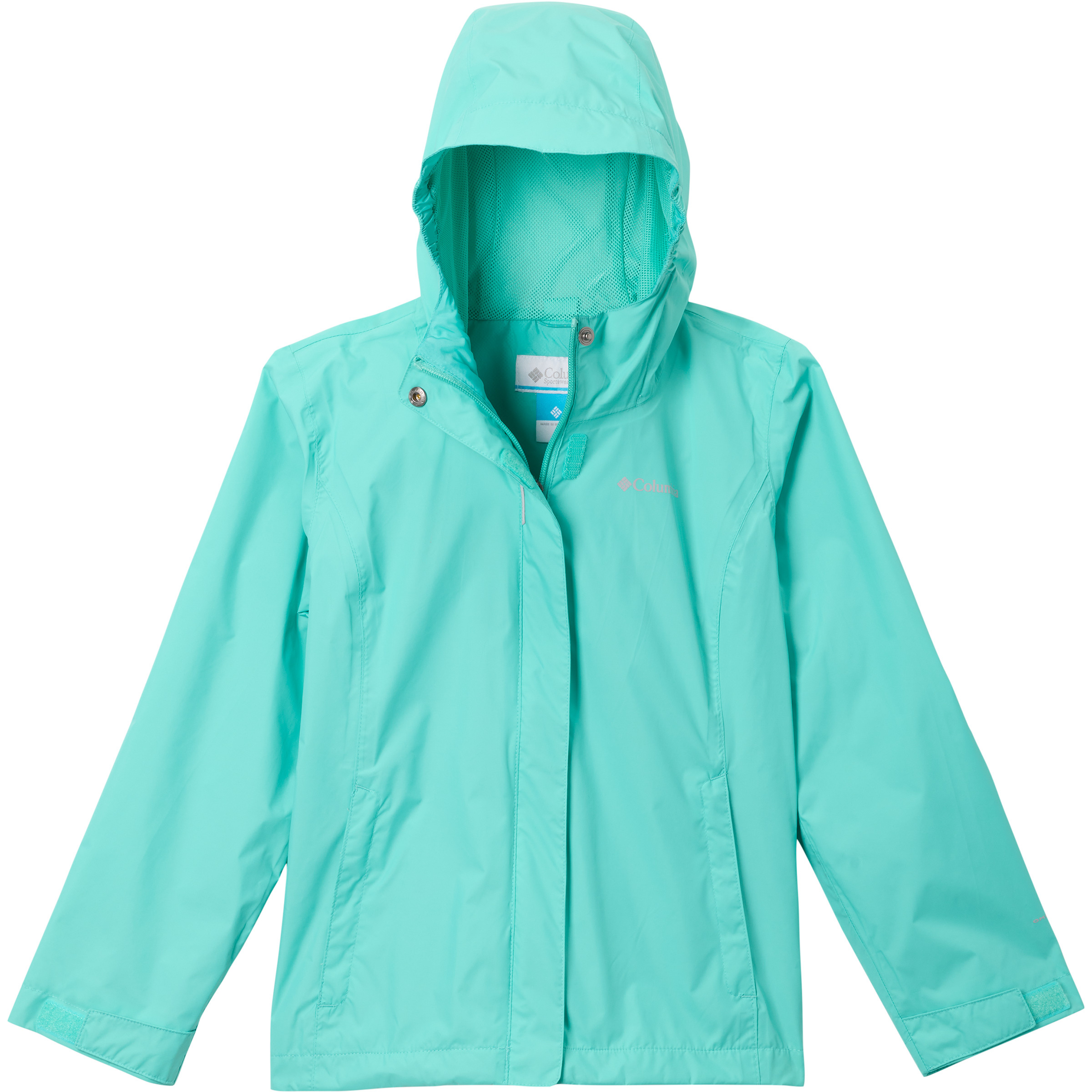 Columbia Arcadia II Kinder Regenjacke tuerkis Größe 168 Camping Wasserabweisend
