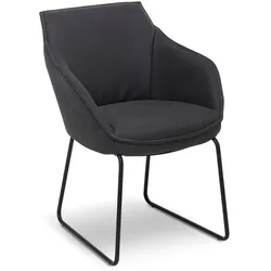 KOINOR Stuhl Dining System 1250 S7K Leder Schwarz